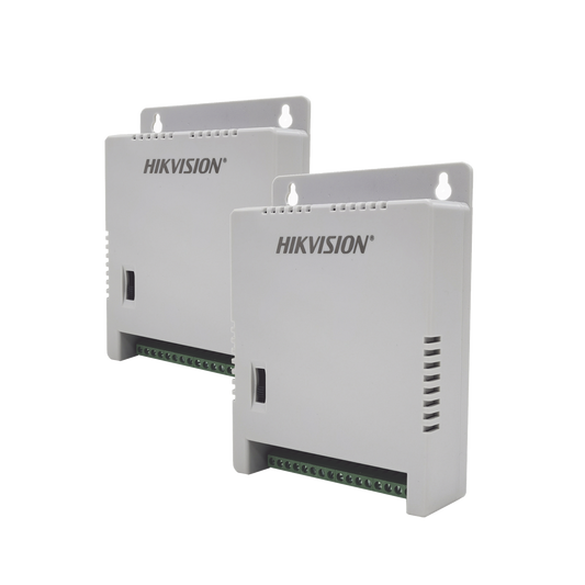 DS-2FA1205-C8/X2 2 Fuentes de Poder Regulada (12 Vcc / 13.5 Vcc / 15 Vcc) para 16 Cámaras / 1 Amp por Salida / Voltaje de Entrada 185 - 240 VCA / Soporta 4K / Modo para Largas Distancias