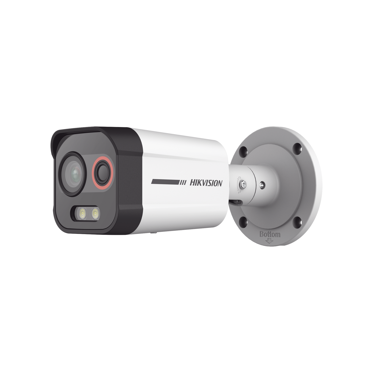 DS-2TD2608-1/QA/FP Bala IP Dual / Térmica 1.3 mm (96 x 72) / Óptico 4 mm (4 Megapixel) / Detección de Excepciones de Temperatura 30 mts /30 mts Luz Blanca / Exterior IP67 / PoE / Sirena y Luz Intermitente Integrada / Micro SD / ColorVu y ACUSENSE