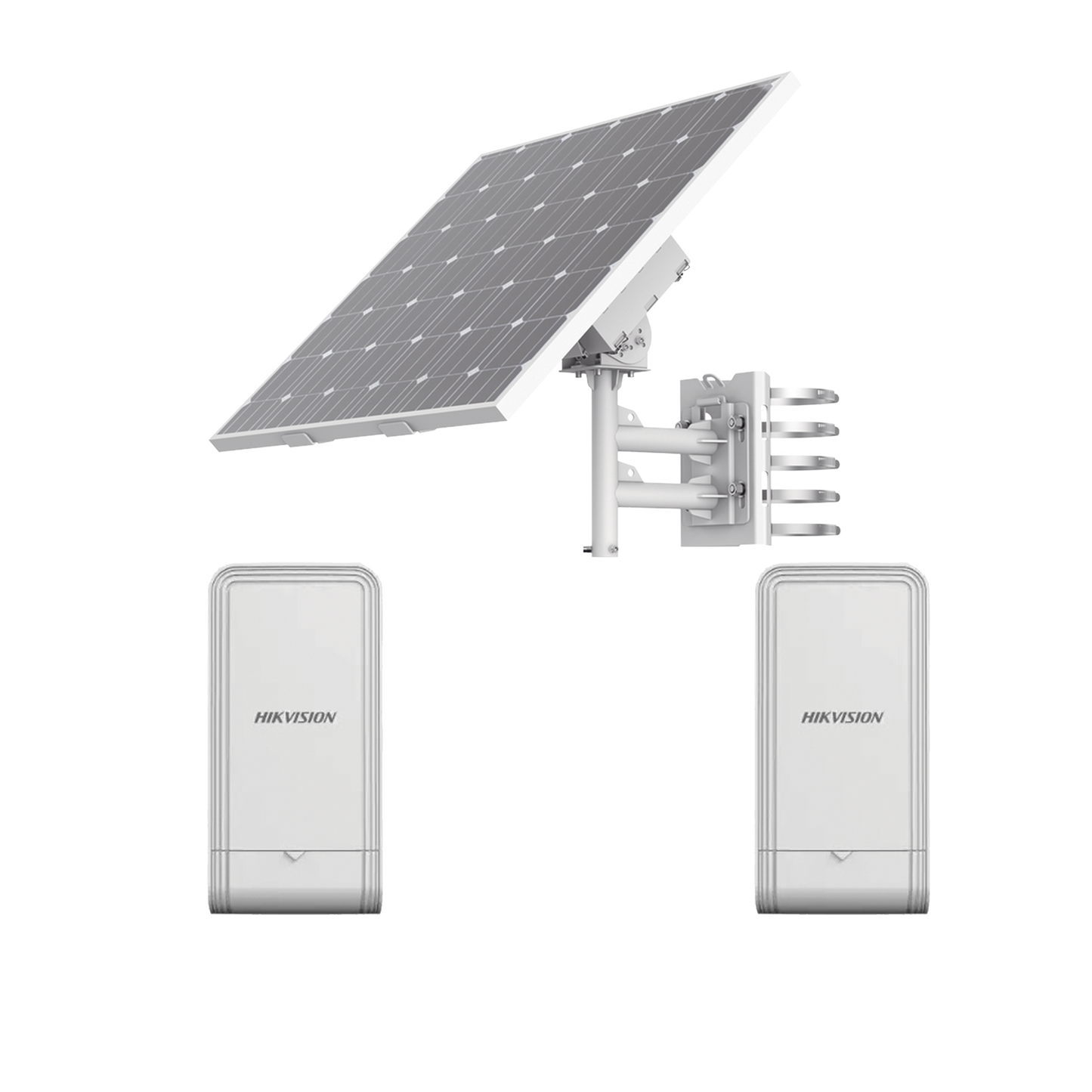 DS-2XS6K01-C36S80/K Kit Solar de Alimentación + 2 Puntos de Acceso (AP) / Panel Solar / Batería de Respaldo de Litio 360 Wh / 2 Salidas de 12 Vcd / Accesorios de Instalación / Uso en Exterior IP66