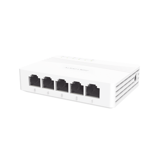 DS-3E0505D-E Switch Gigabit No Administrable de Escritorio con 5 puertos 10 / 100 / 1000 Mbps / Diseño Compacto y Estetico