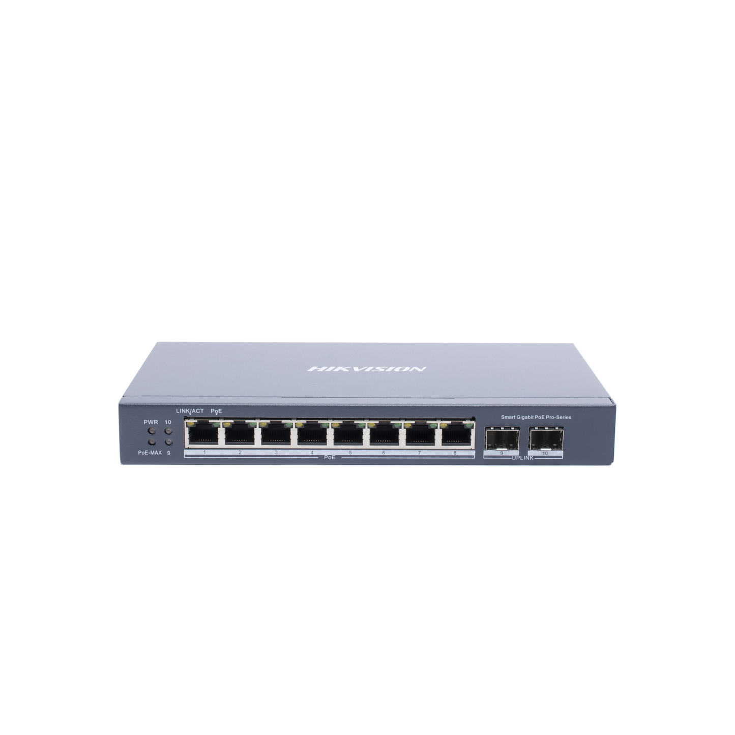 DS-3E1510P-SI Switch Gigabit PoE+ / Administrable / 8 Puertos Gigabit PoE+ / 2 Puertos SFP / Configuración Remota desde Hik-PartnerPro / PoE Hasta 300 Metros / 110 W