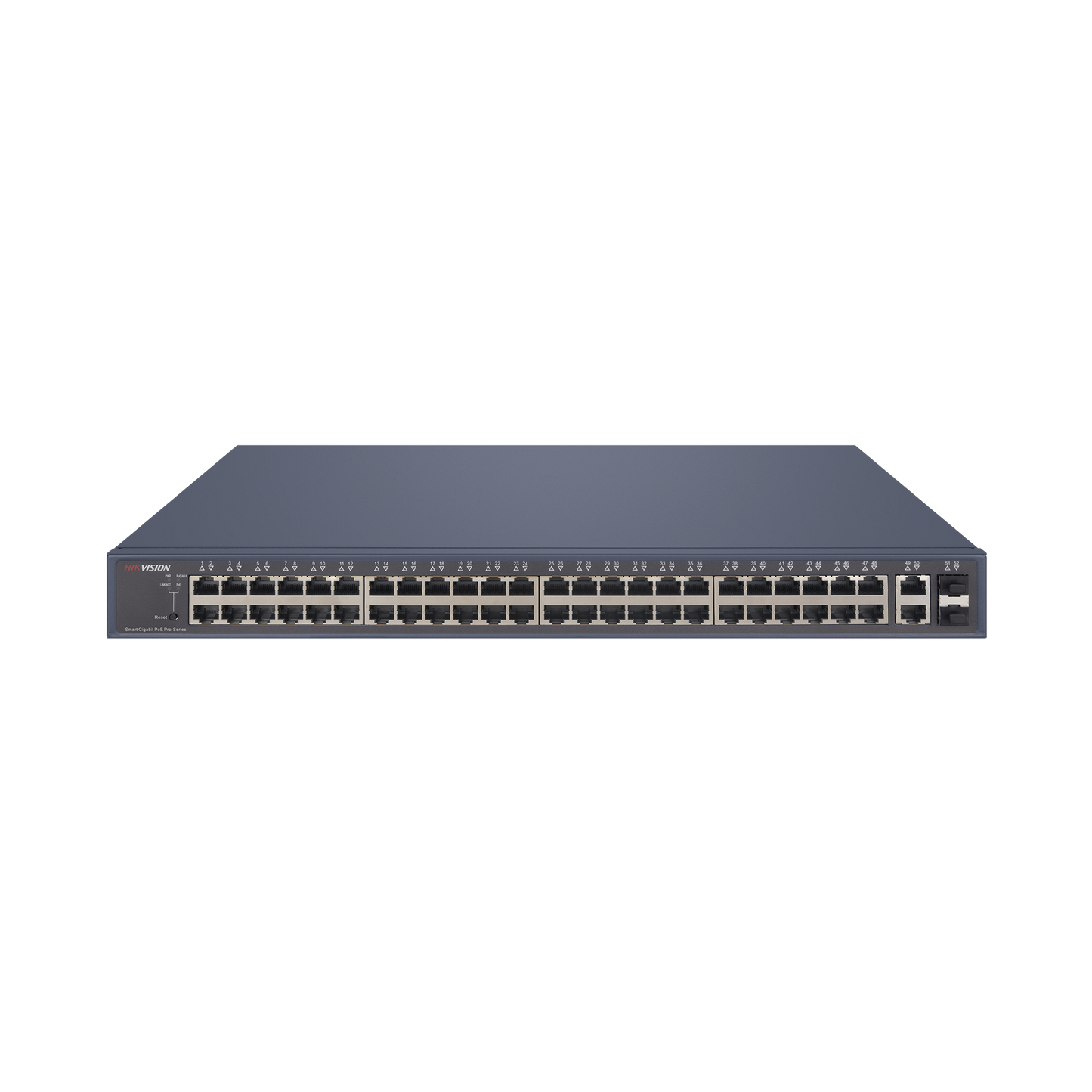 DS-3E1552P-SI - Switch PoE+ / Administrable / 48 Puertos 1000 Mbps PoE+ / 2 Puertos 1000 Mbps Uplink / 2 Puertos SFP / 470 Watts