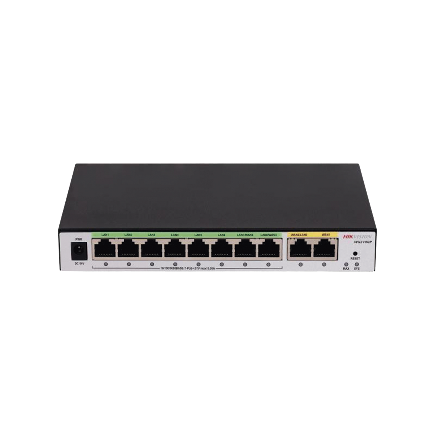 DS-3WG210GP-SI - Router Gigabit PoE+ / Ideal para Access Point (AP) / 8 Puertos Gigabit PoE+ / 2 Puertos WAN / Hasta 200 clientes