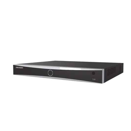 DS-7616NXI-I2/16P/S(E) NVR 12 Megapixel (4K) / 16 Canales IP / 16 Puertos PoE+ / ACUSENSE / Reconocimiento Facial / POS / 2 Bahías de Disco Duro / HDMI en 4K / Alarmas I/O