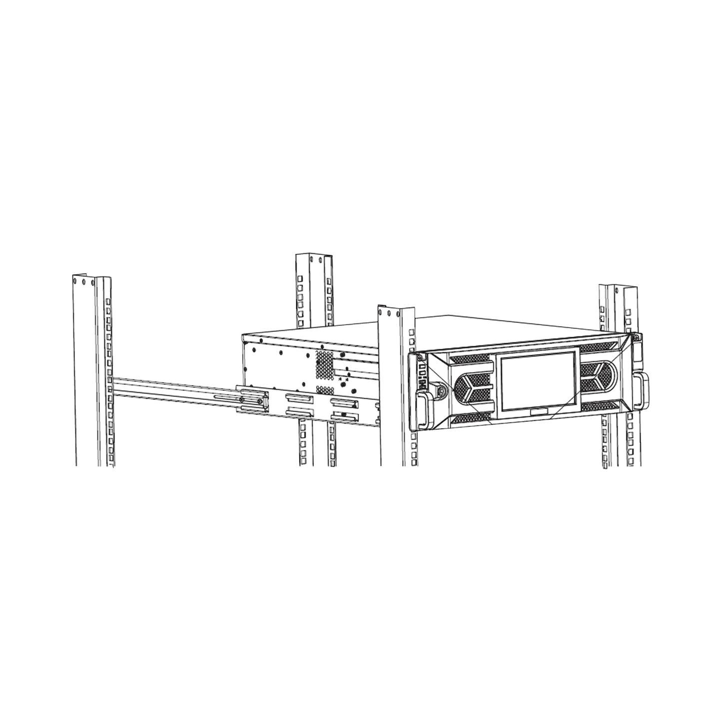 DS-ADAPTER-RACK Soporte en Rack para NVR`s DS-96000NI-I / DS-96000NI-M