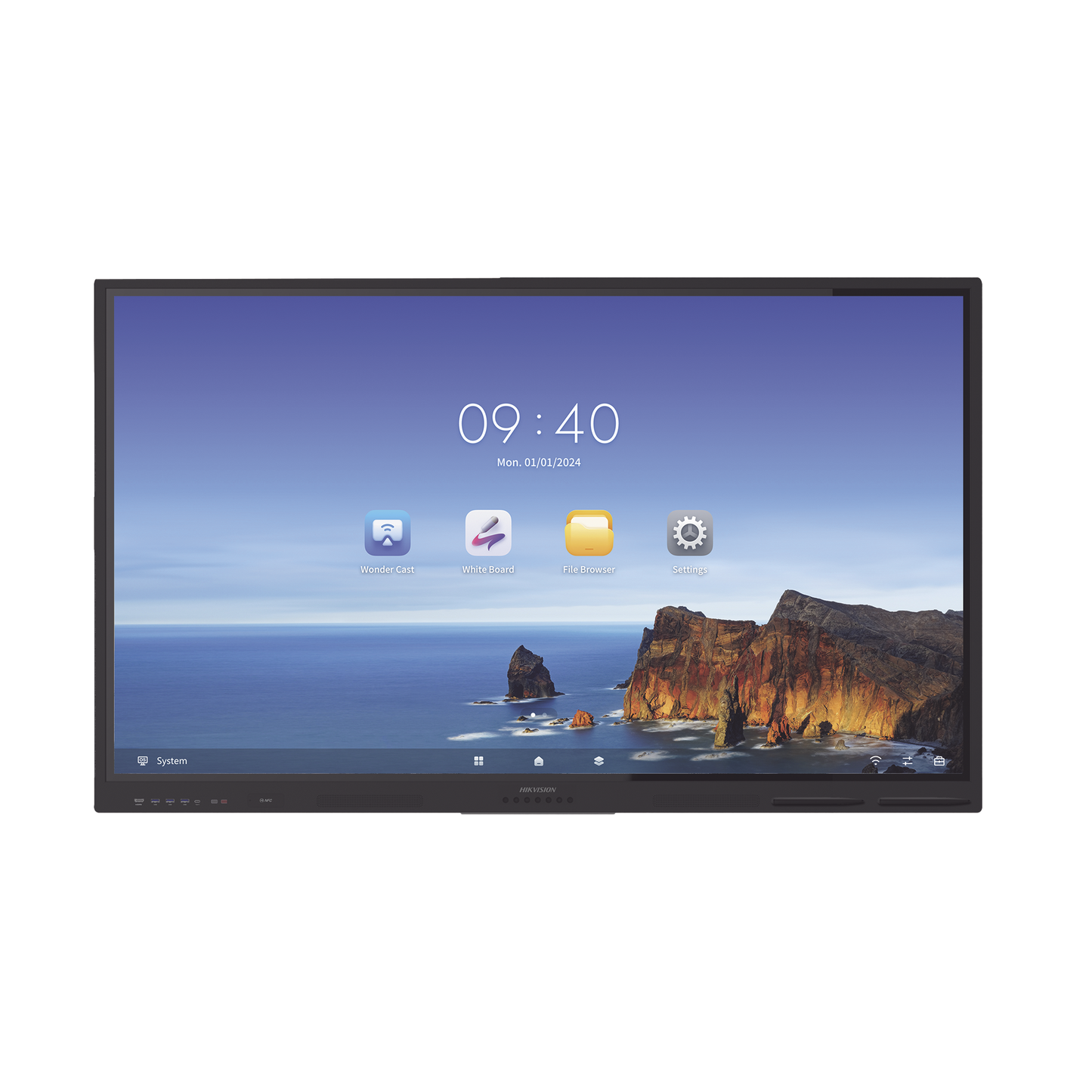 DS-D5B65RB/EL Pantalla Interactiva Touch de 65 Android 13 / Resolución 4K / Bocinas Integradas / Entradas HDMI / Incluye 2 Lápices para Escribir