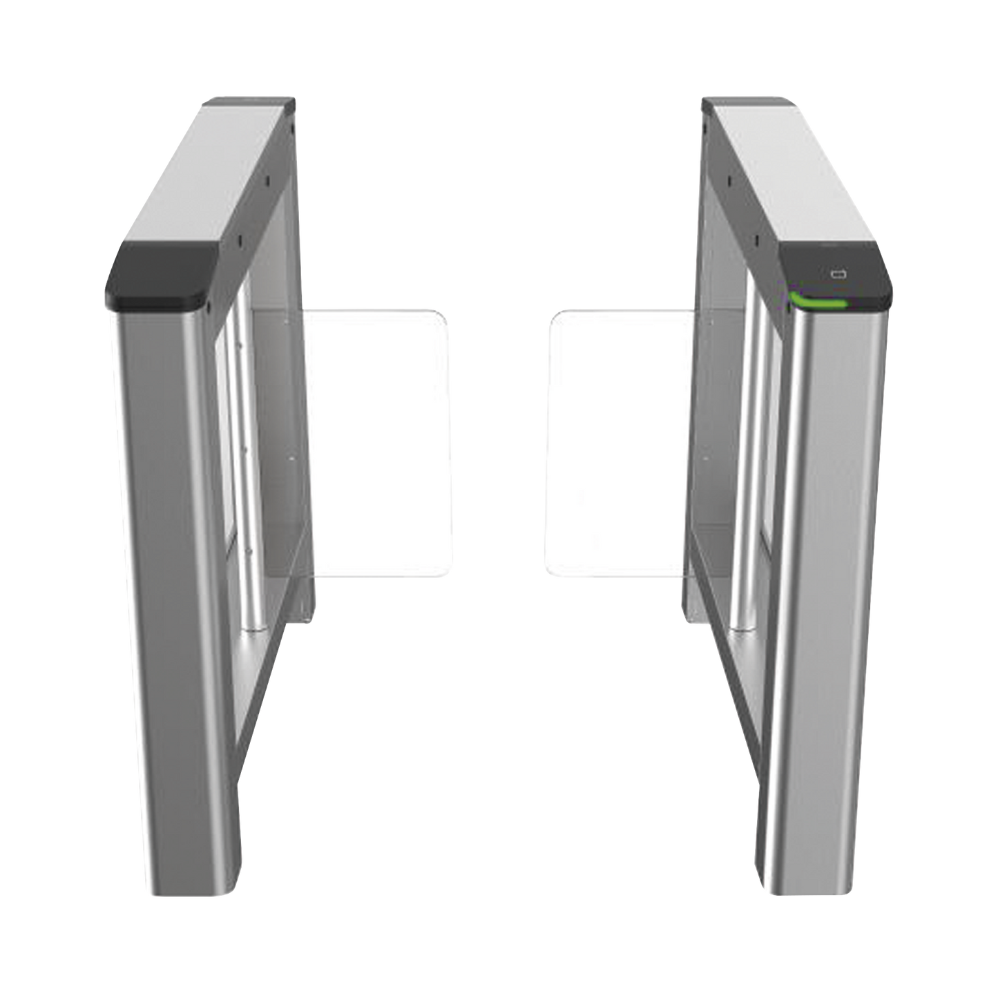 DS-K3B220LX-LR/PG-DP90 Kit de Torniquetes Swing IZQUIERDO y DERECHO / Preparación para Instalar Terminal Facial con Montaje DS-KAB6ZU1 (No incluidos) / 3,000,000 MCBF / 4 Pares de IR / Carril de 90 cms
