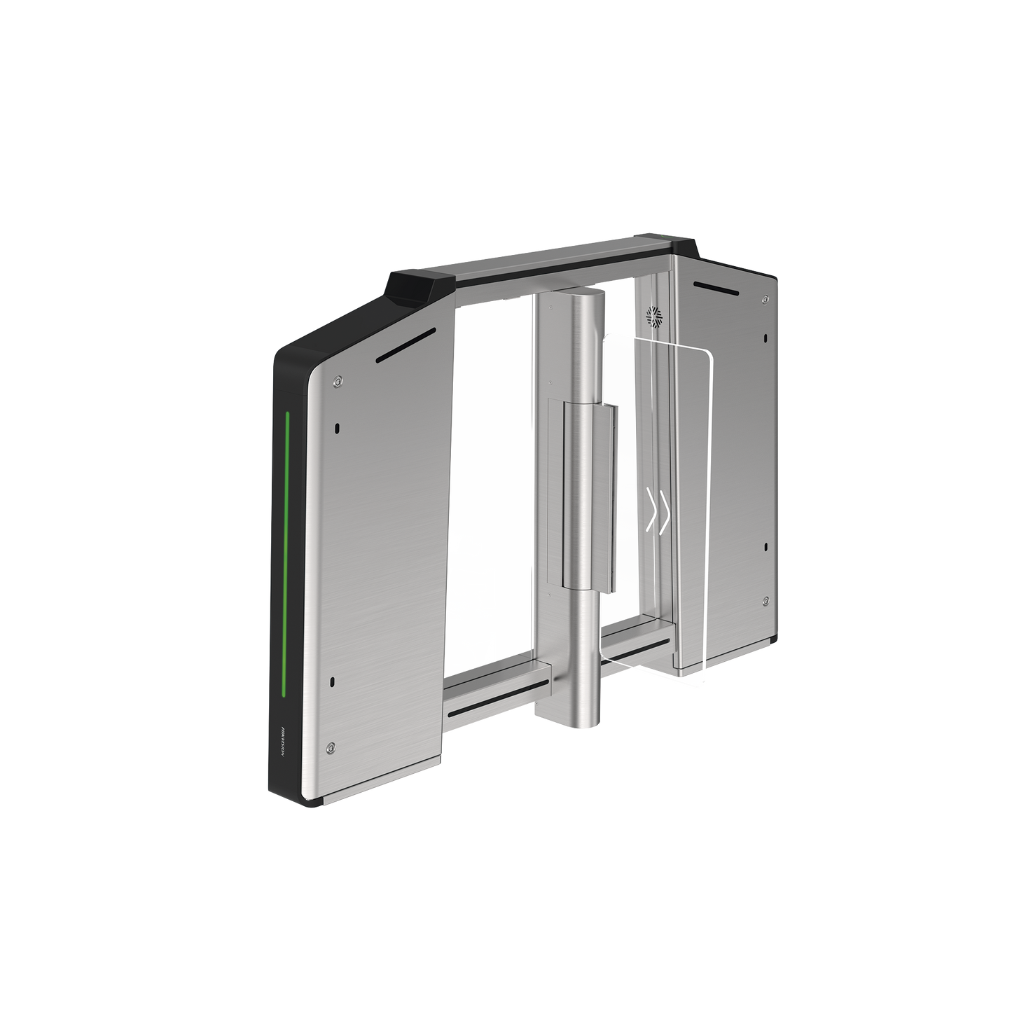 DS-K3B631TX-L/MPIQL-DP65 Torniquete Inteligente IZQUIERDO con Reconocimiento Facial Incluido / 12,000,000 MCBF / 20 Pares de IR para Detección de Peatón / Controlador Incluido / Acero Inoxidable SUS304 / Carril de 65 cms
