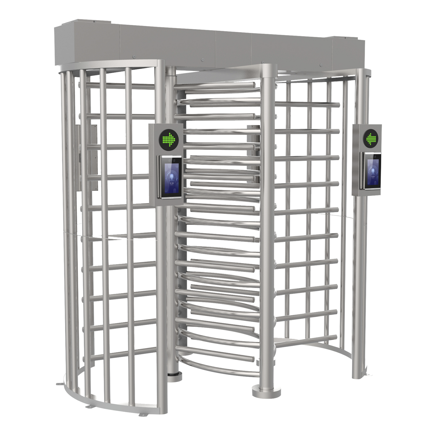 DS-K3H4420-120/PG-DM60 Torniquete DOBLE (2 Carriles) de Cuerpo Completo Bidireccional / Exterior / Acero Inoxidable SUS304 / 30 Personas por Minuto / Compatible con Reconocimiento Facial (Terminal no Incluida)
