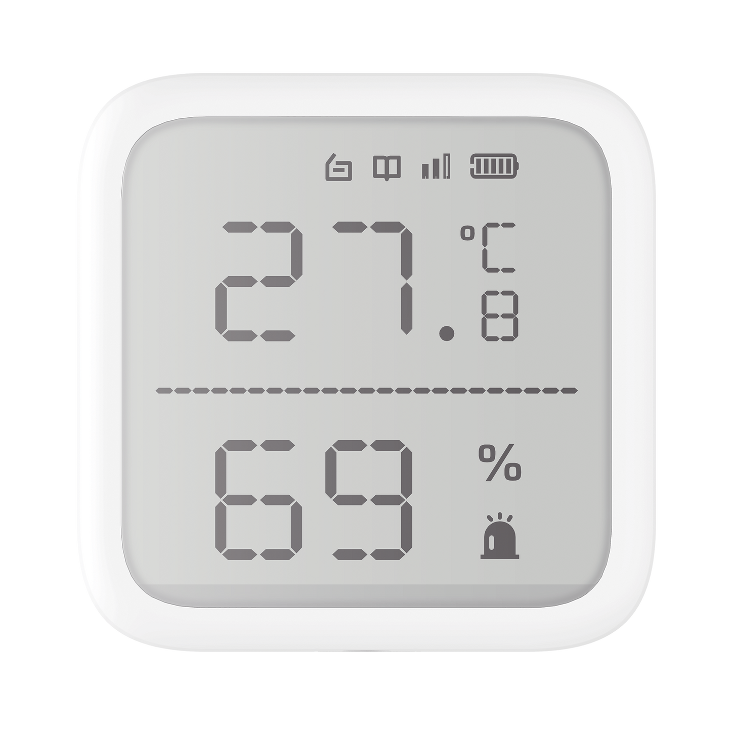 DS-PDTPH-E-WB - (AX PRO) Detector de Temperatura y Detector de Humedad Inalámbrico / 2.7" de Tamaño / Uso en Interior / Rango de Detección desde -35°C hasta 99°C