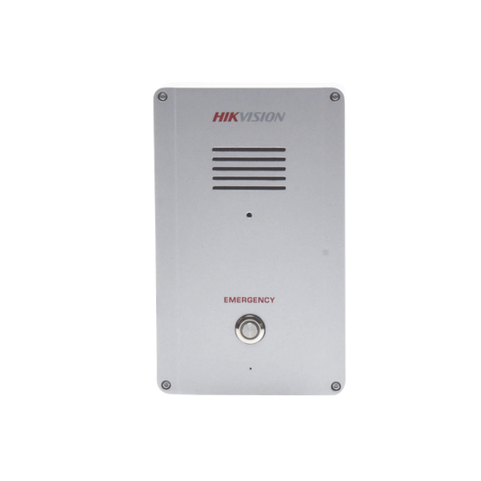 DS-PEA101-V1-PS Estación de Alarma de Pánico / Micrófono Integrado / Exterior IP65 / Protección IK09 / Entrada y Salida de Alarma