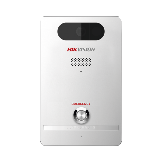 DS-PEAP-CV1(B) Estación de Alarma de Pánico / Cámara de 2 Megapixel / Micrófono Integrado / Exterior IP65 / Protección IK10 / PoE / 10 mts IR  / Entradas y Salidas de Alarma