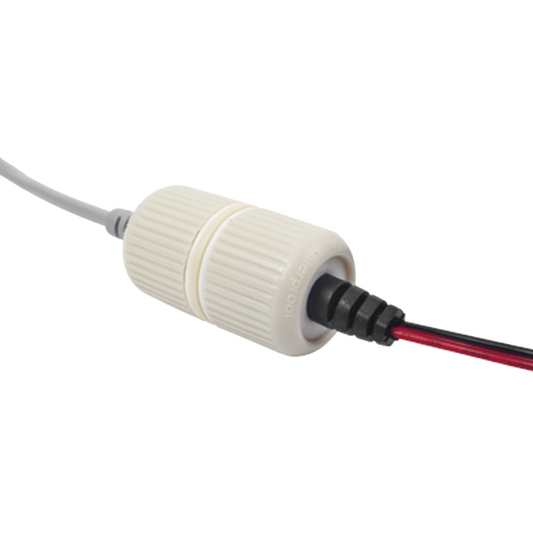 DSPLUGEXT Protector para Exterior IP68 / Adaptador para el Conector Tipo Plug (12 Vcc) en Cámaras epcom / Color Negro / HIKVISION / HiLook
