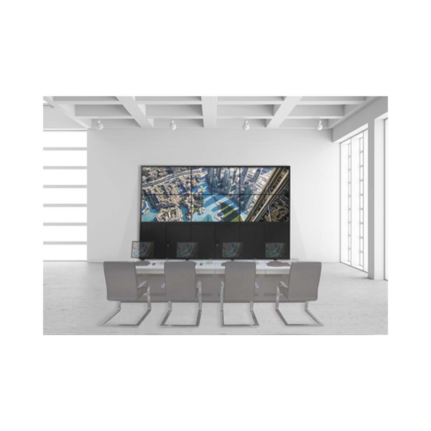 DS-VW3X2UL55 Kit Videowall 3X2 / Incluye 6 Pantallas de 55 / Decoder / Base de Piso / Accesorios de Instalación