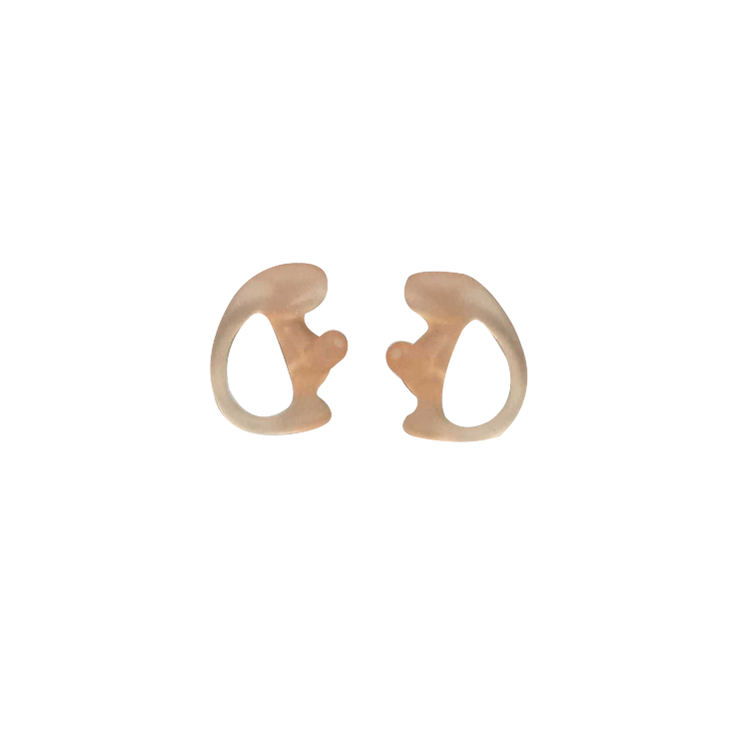 EAR-TIP3-S - insertos de oidos flexibles abiertos transparente hipoalergenico chico