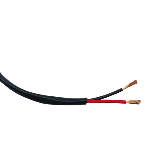 EP-1602-EXT/500 Bobina de 152 Metros / 16AWG 2 Conductores / Cable Profesional de ALTA FIDELIDAD 100% Cobre / Exterior / Direct Burial / Color Negro / Para Aplicaciones de Audio, Control de Acceso y Automatización