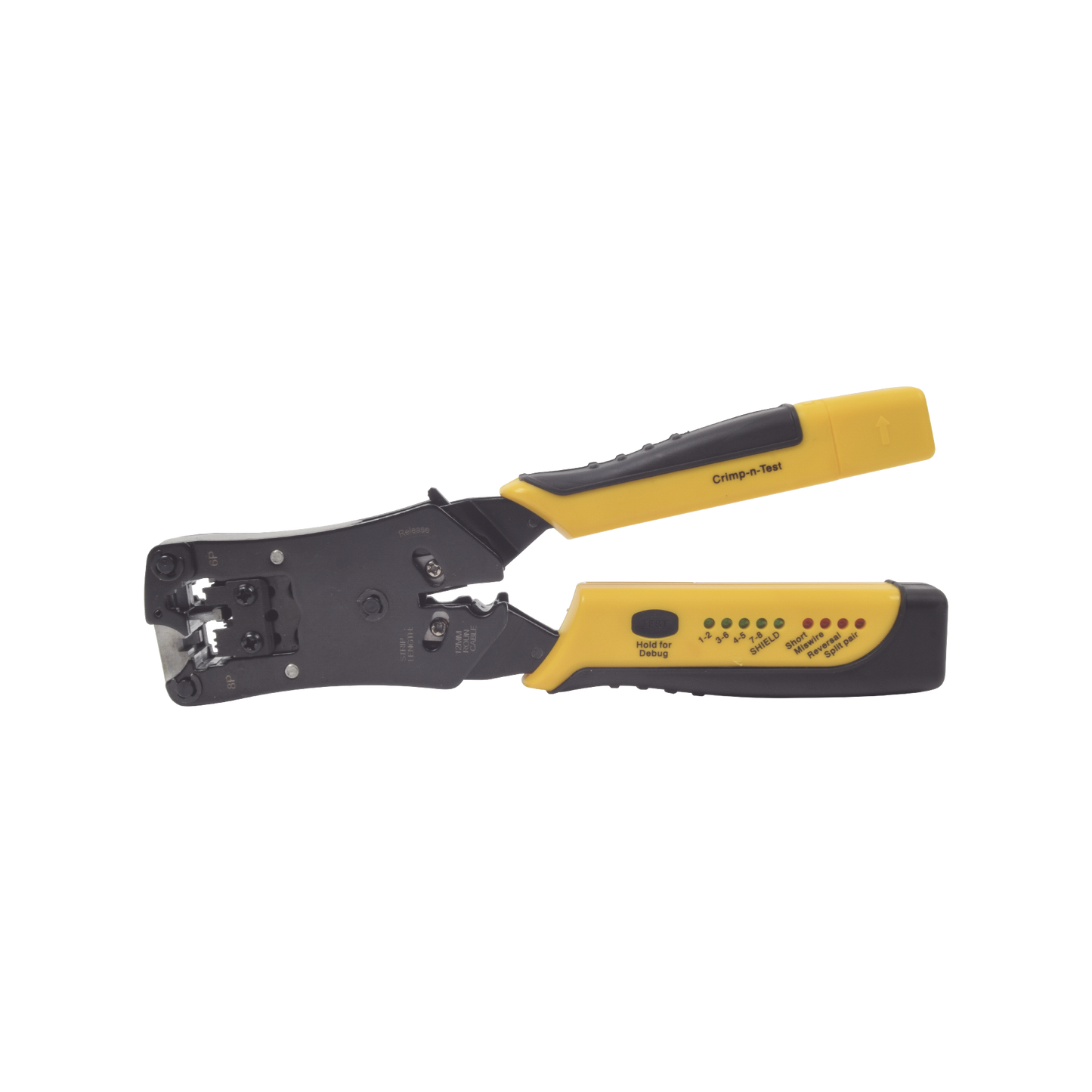 EP376C Pinza 3 en 1: Pelacables/ Terminado/ Probador para UTP. Enchufe Modular de Prueba para RJ45/RJ11/RJ22.