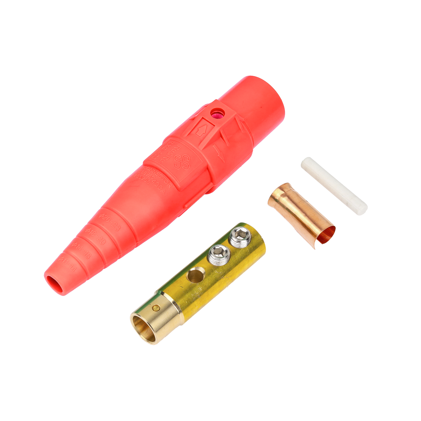 EPCAMLOCK400AFRED - Conector camlock 400 AMPERES HEMBRA COLOR ROJO