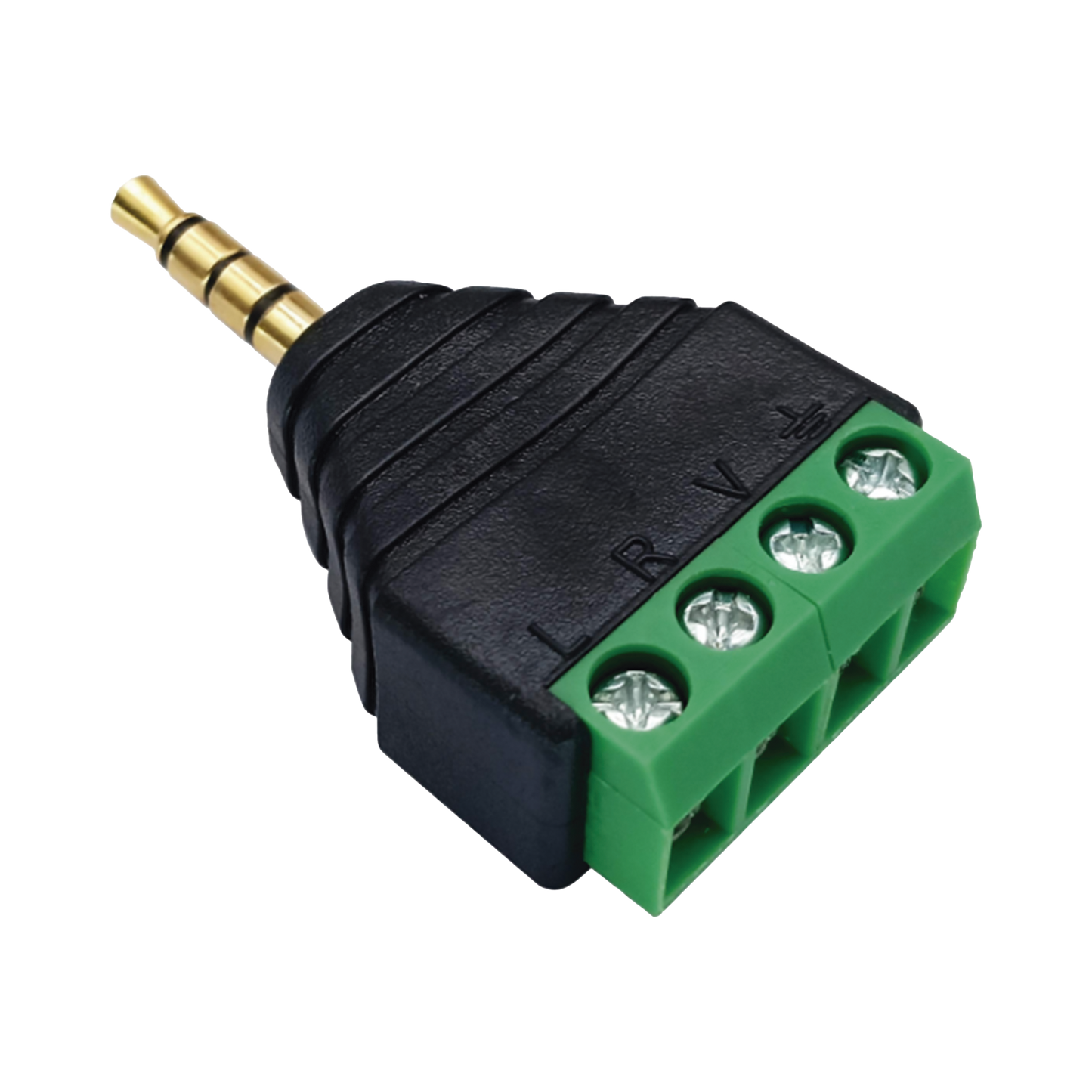EP-CON311 - Conector de audio de 3.5mm macho a terminal de tornillo de 4 pines