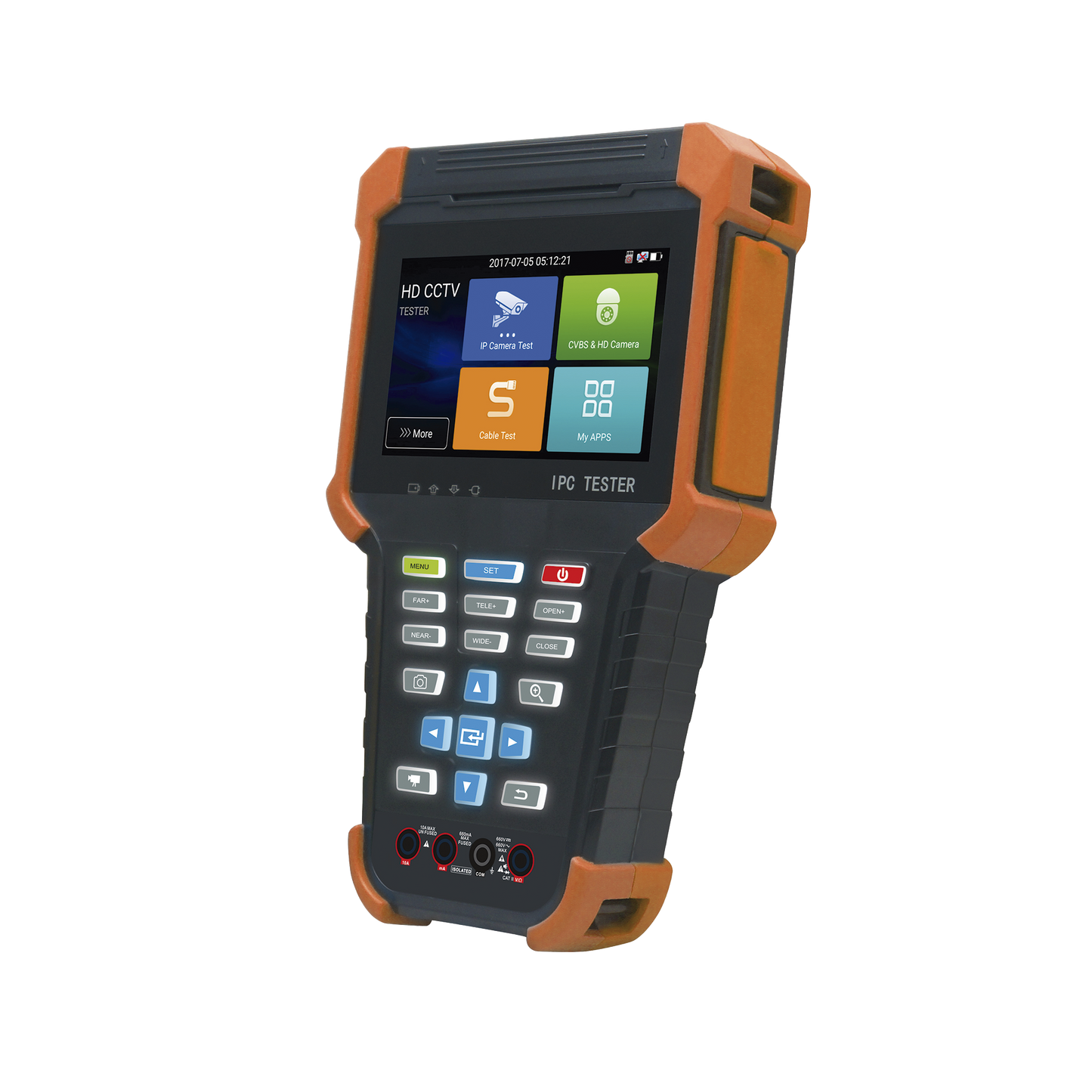 EPMONTVI4KLITE - Tester de Video Profesional | Pantalla 4" Touch | Ideal para Cámaras IP/ HD (TVI, CVI, AHD y CVBS) | 4K | H.265/H.264 | PoE | WiFi | Cable Tester | Multímetro Digital | Todo en Uno para tu CCTV.