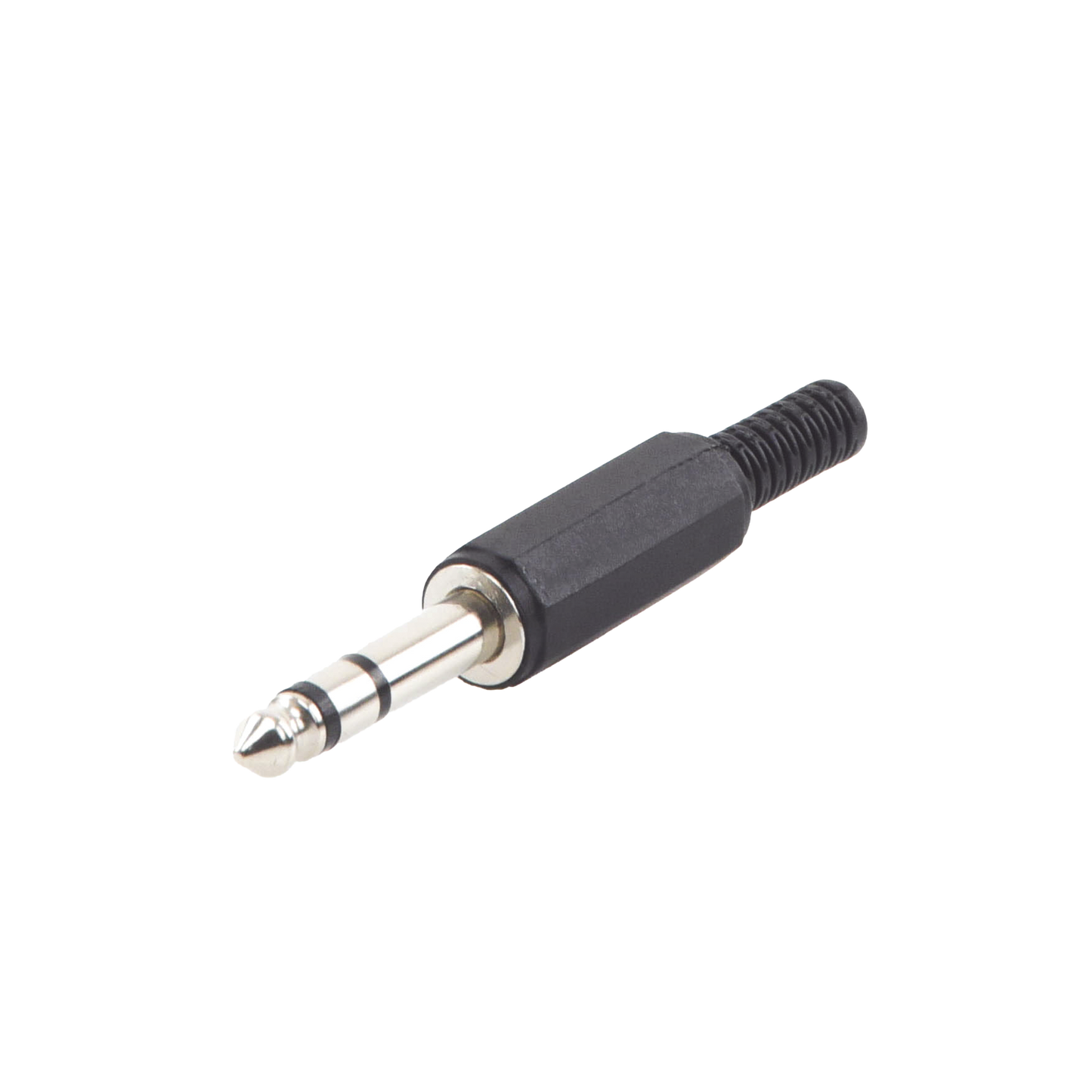 EP-TRS - Conector macho de 6,3 mm con funda de plastico (estereo)