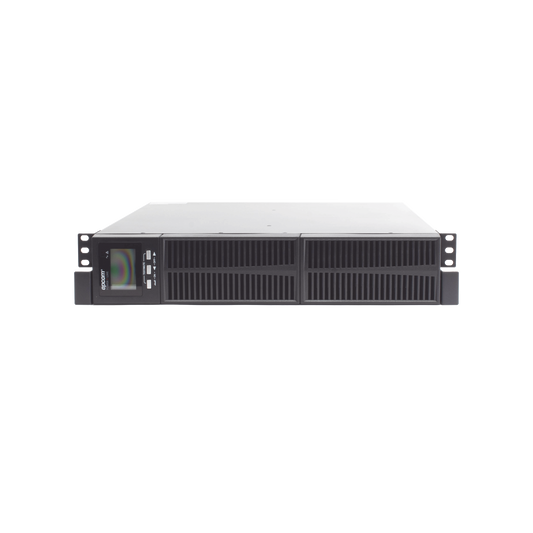 EPU3000G3 UPS de 3000VA/2700W / Topología On-Line Doble Conversión con Baterías Internas / Entrada y Salida de 120 Vca / Clavija de Entrada NEMA L5-30P / Pantalla LCD Configurable / Formato Rack/Torre