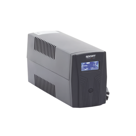 EPU600LCD UPS de 600VA/360W / Topología Línea Interactiva / Entrada y Salida 120 Vca / Clavija NEMA 5-15P / 4 Tomas NEMA 5-15R