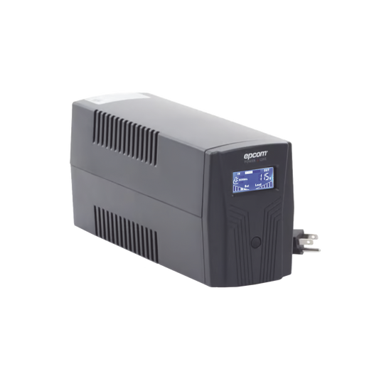 EPU850LCD UPS de 850VA/510W / Topología Línea Interactiva / Entrada y Salida 120 Vca / Clavija NEMA 5-15P / 6 Tomas NEMA 5-15R / Sin RJ11 ni RJ45