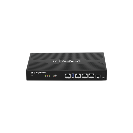 ER-4 EdgeRouter 4, con 3 puertos 10/100/1000 Mbps + 1 puerto SFP, con funciones avanzadas de ruteo