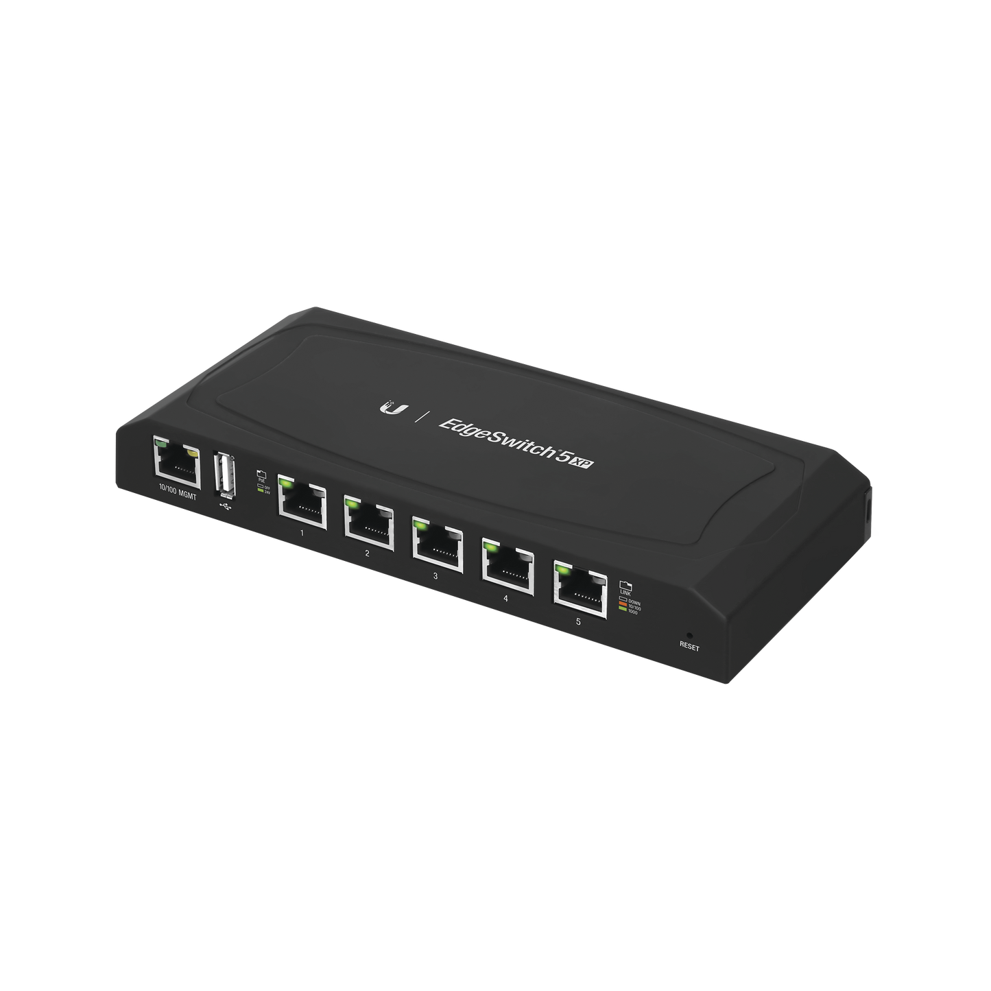 ES-5XP EdgeSwitch 5XP Administrable de 5 Puertos Gigabit PoE de 24 V Pasivo, con funciones avanzadas de Capa 2