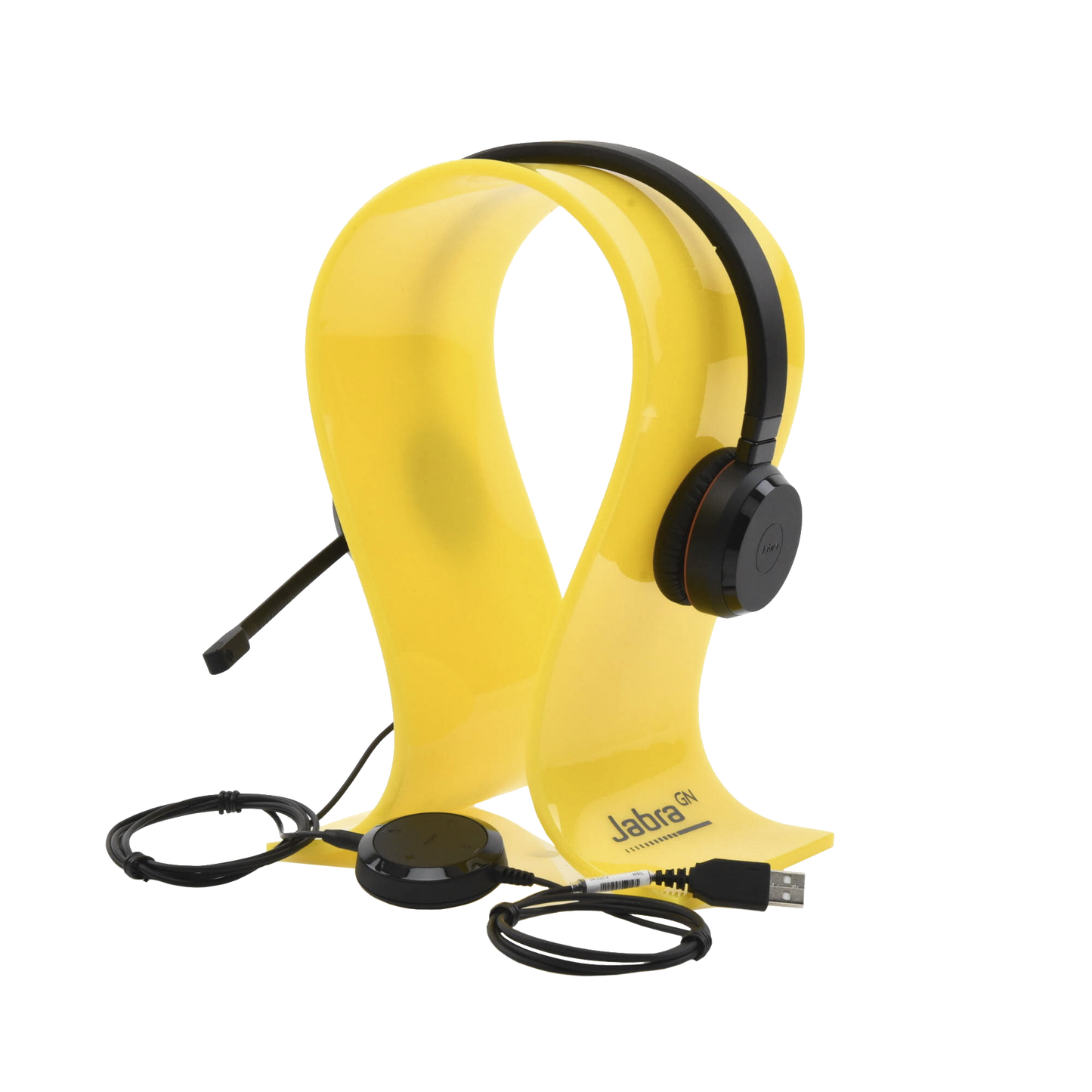 EVOLVE-30-DUO-MS Jabra Evolve 30 Duo con conexión USB / 3.5mm, micrófono con cancelación de ruido y controlador en el cable con botones e indicadores LED (5399-823-309)
