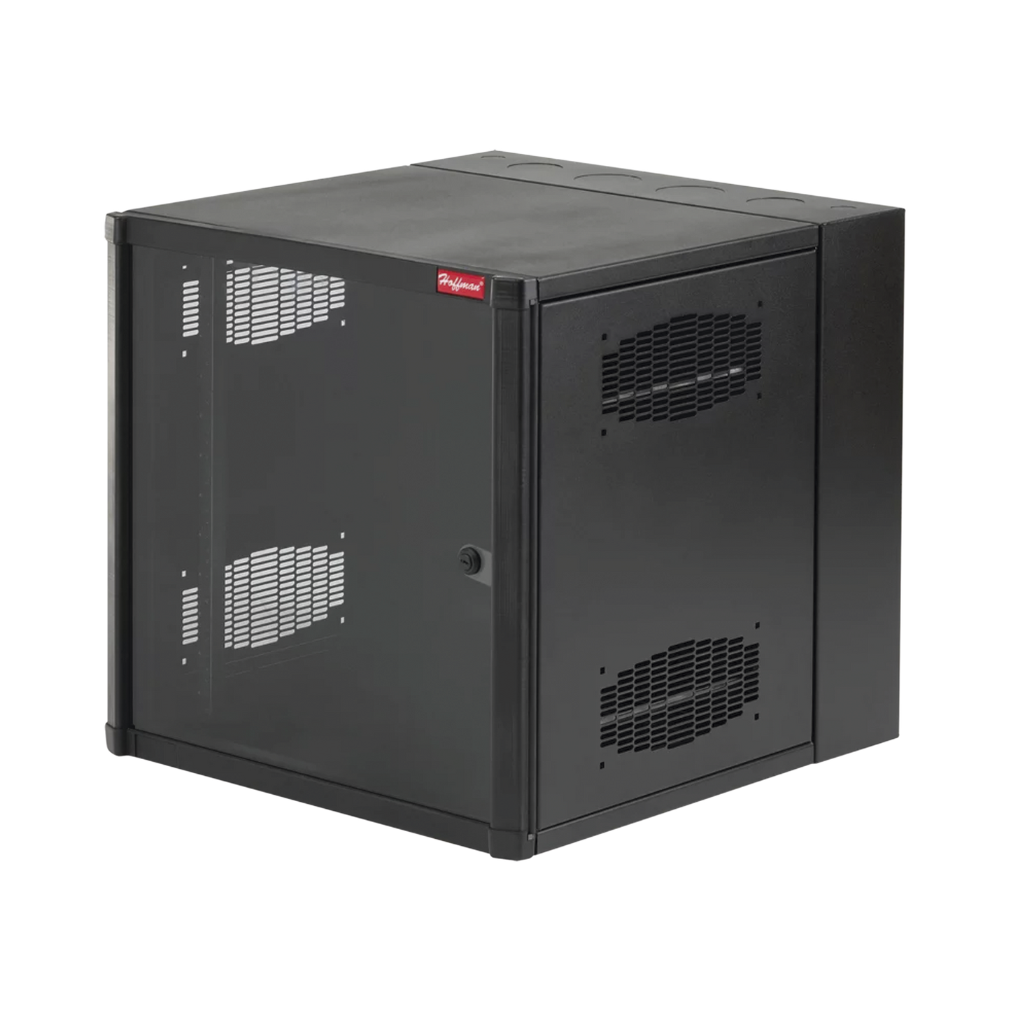 EWMW242425 - Gabinete AccessPlus de 12 UR Montaje en Pared de 19in, Rieles Numerados y Roscados #10-32, Puerta con Ventana de Seguridad, 600 mm de Ancho, 637 mm de Profundidad, Color Negro