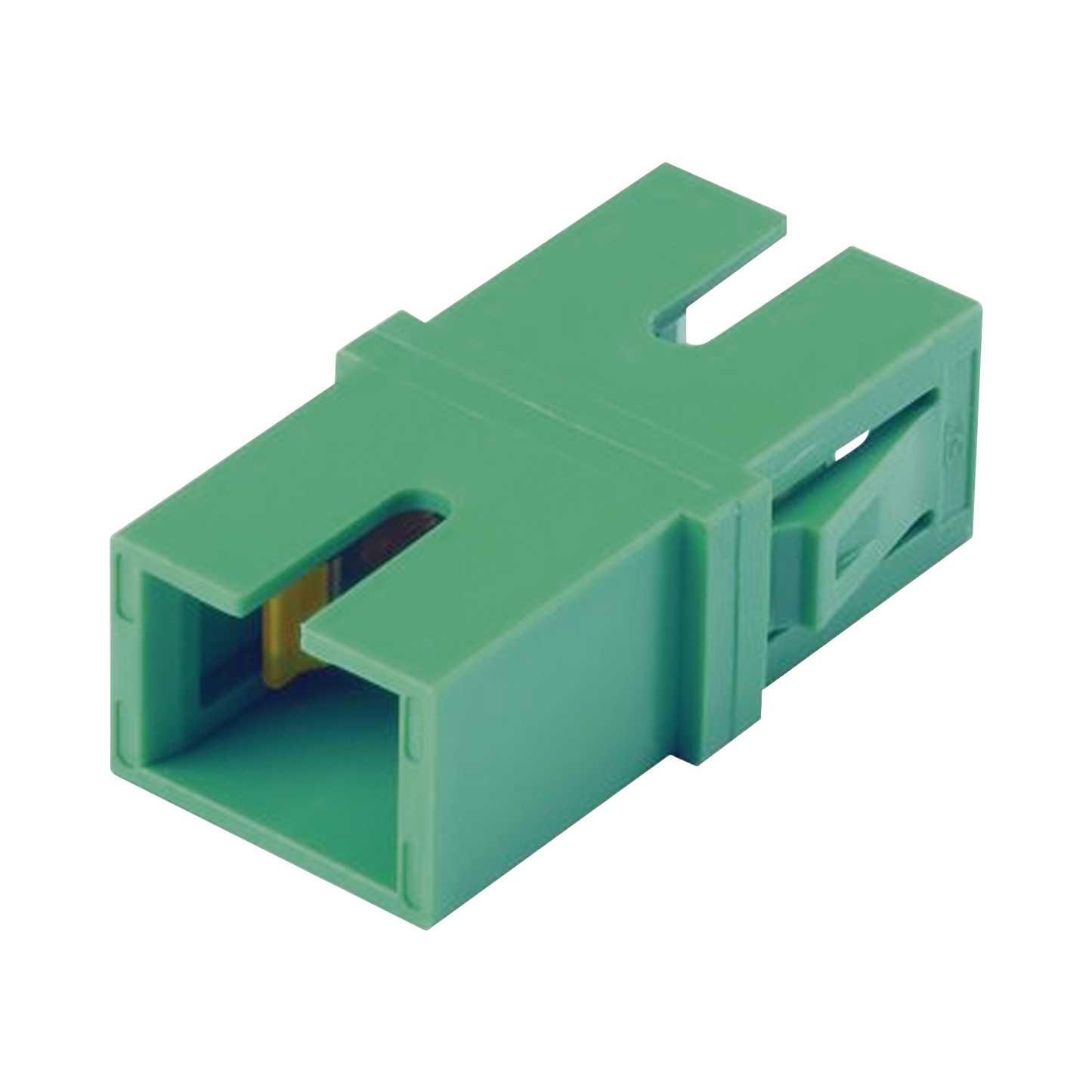 FASSCZAG-L Módulo Acoplador SC/APC Simplex, Para Fibra Monomodo, Color Verde