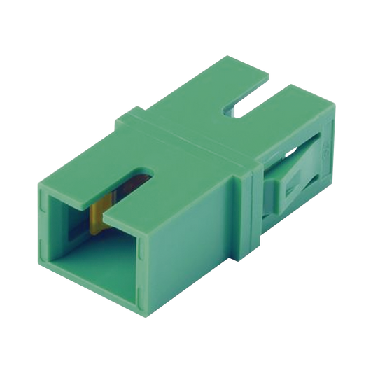 FASSCZAG-L Módulo Acoplador SC/APC Simplex, Para Fibra Monomodo, Color Verde