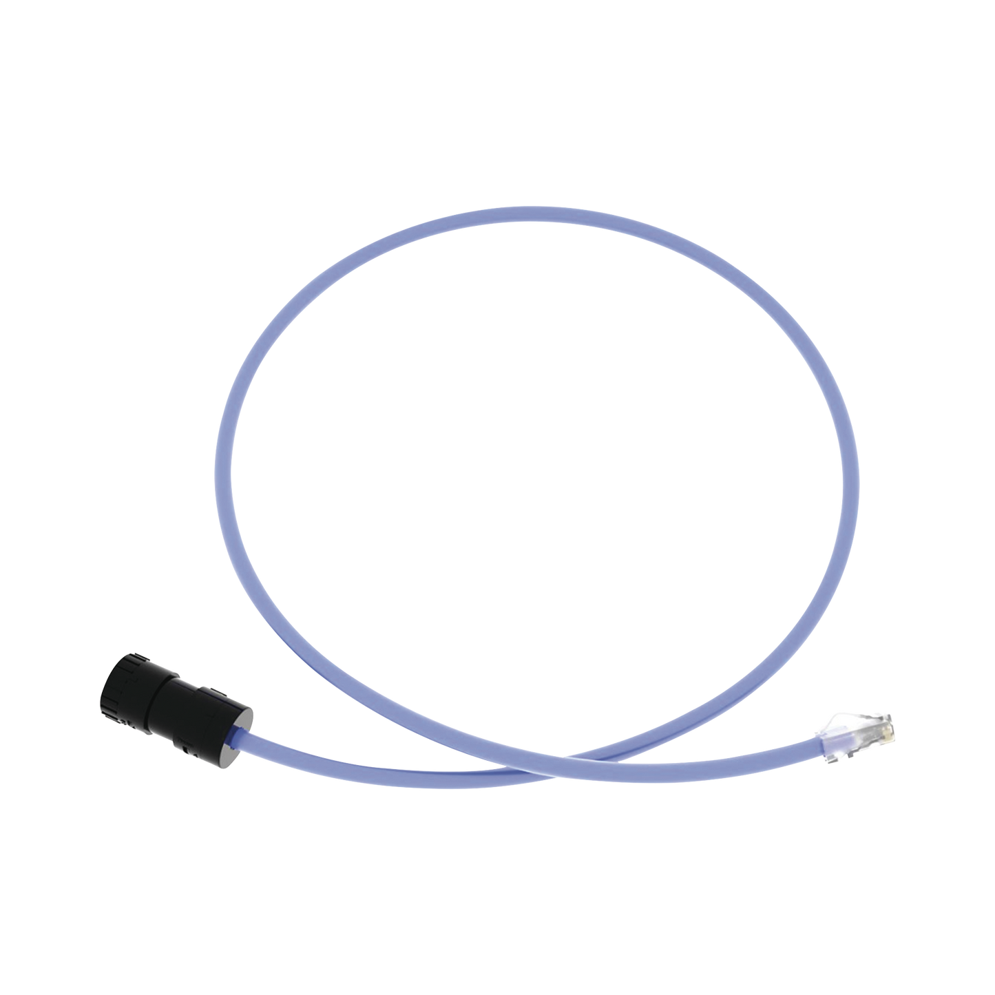 FC-ICCP1MBU - Cable de Conexi�n en Campo Jack a Plug RJ45, Categor�a 6A, CMP (Plenum), 1 Metro (3.28 Pies), Color Azul