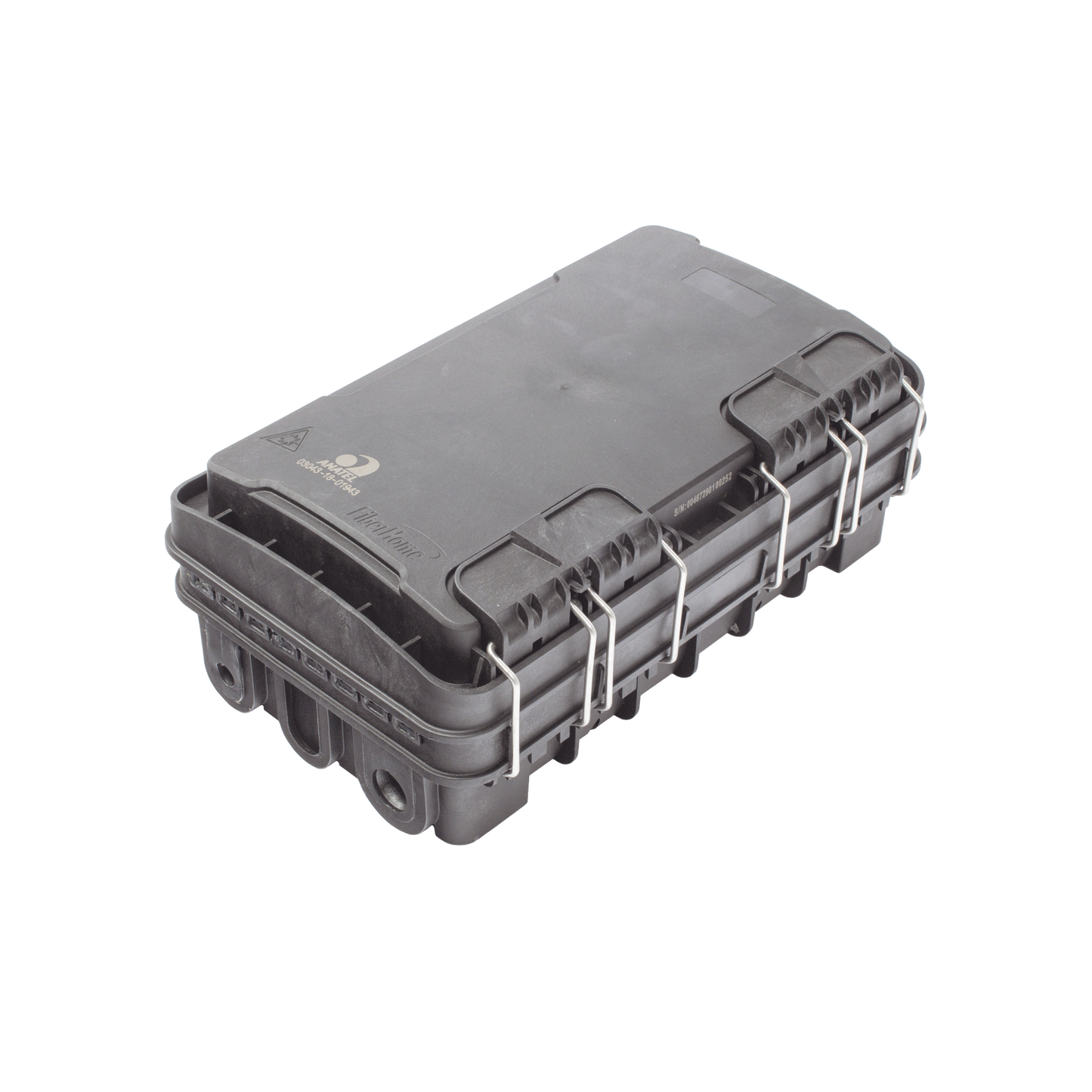 FDP-420E-8 Caja de Distribución de Fibra Óptica para 24 Empalmes, con 8 acopladores SC/APC simplex, Exterior IP65, Color Negro