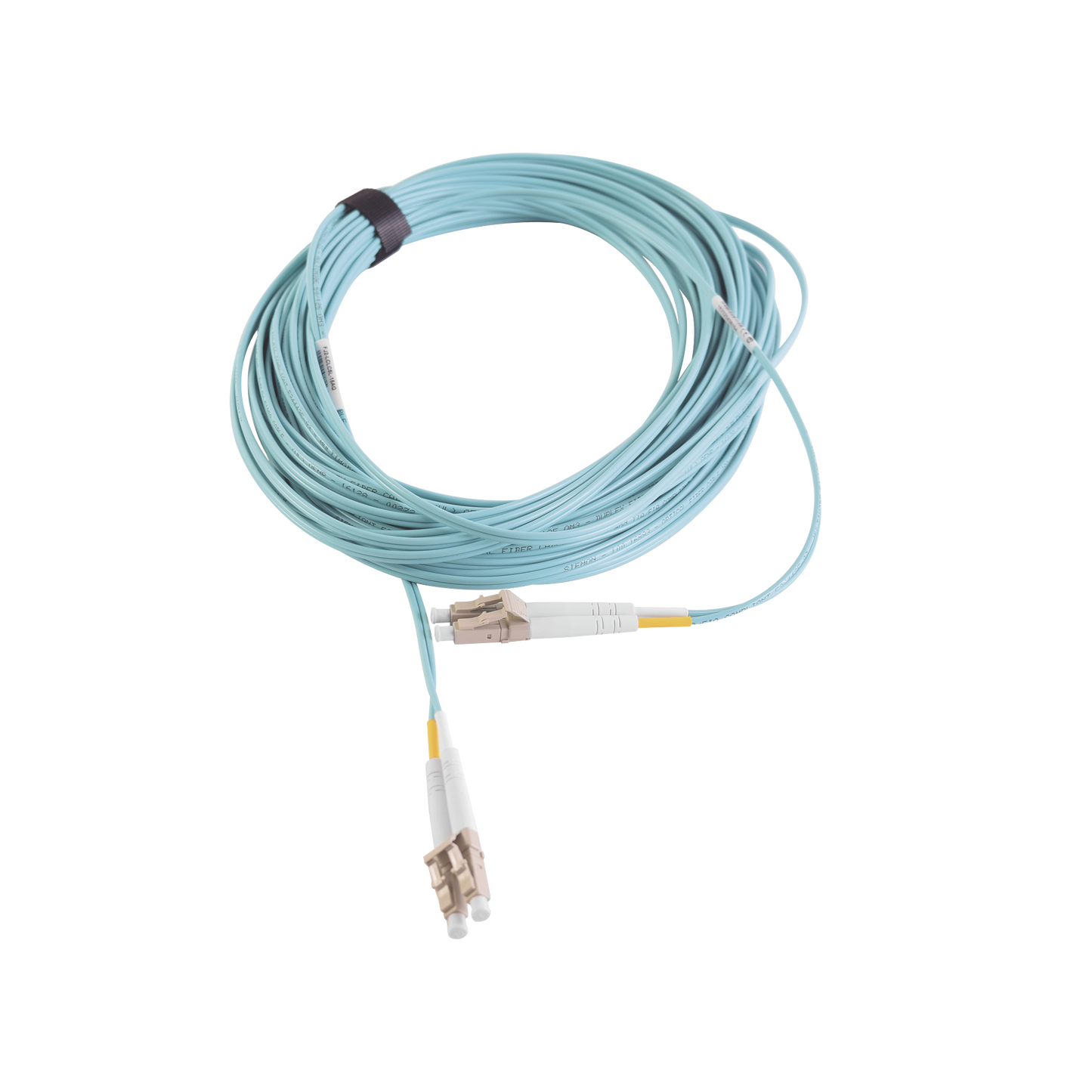 FJ2-LCLC5L-07AQ - Jumper de Fibra �ptica Multimodo 50/125 XGLO OM3, LC-LC Duplex, OFNR, Color Aqua, 7 Metros (22.97 Pies)