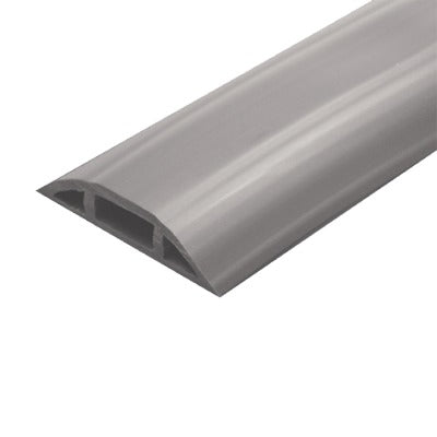 FLEXIDUCTHOG-Y-25 - Canaleta flexible gris de PVC auto extinguible, (Rollo de 25mts.) (9300-05030)