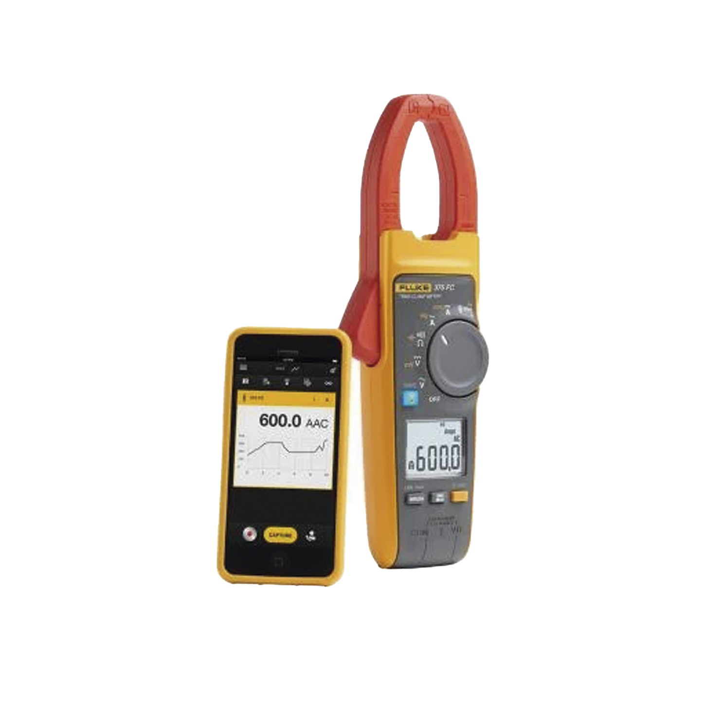 FLUKE-375FC - Amperímetro de Gancho 600A TRMS AC/DC C/Filtro con FC
