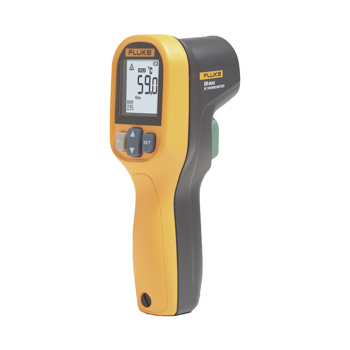 FLUKE-59MAX+ESP Termómetro IR Para Medición de Temperatura de -30ºC a 500ºC, Con Precisión +-1.5%, y Clasificación IP40