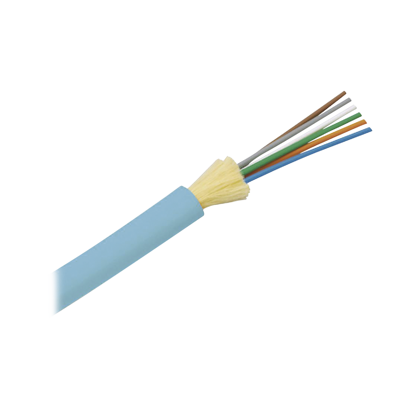 FODRZ12Y - Cable de Fibra �ptica de 12 Hilos, Multimodo OM4 50/125 Optimizada, Interior, Tight Buffer 900um, No Conductiva (Diel�ctrica), OFNR (Riser), Precio Por Metro