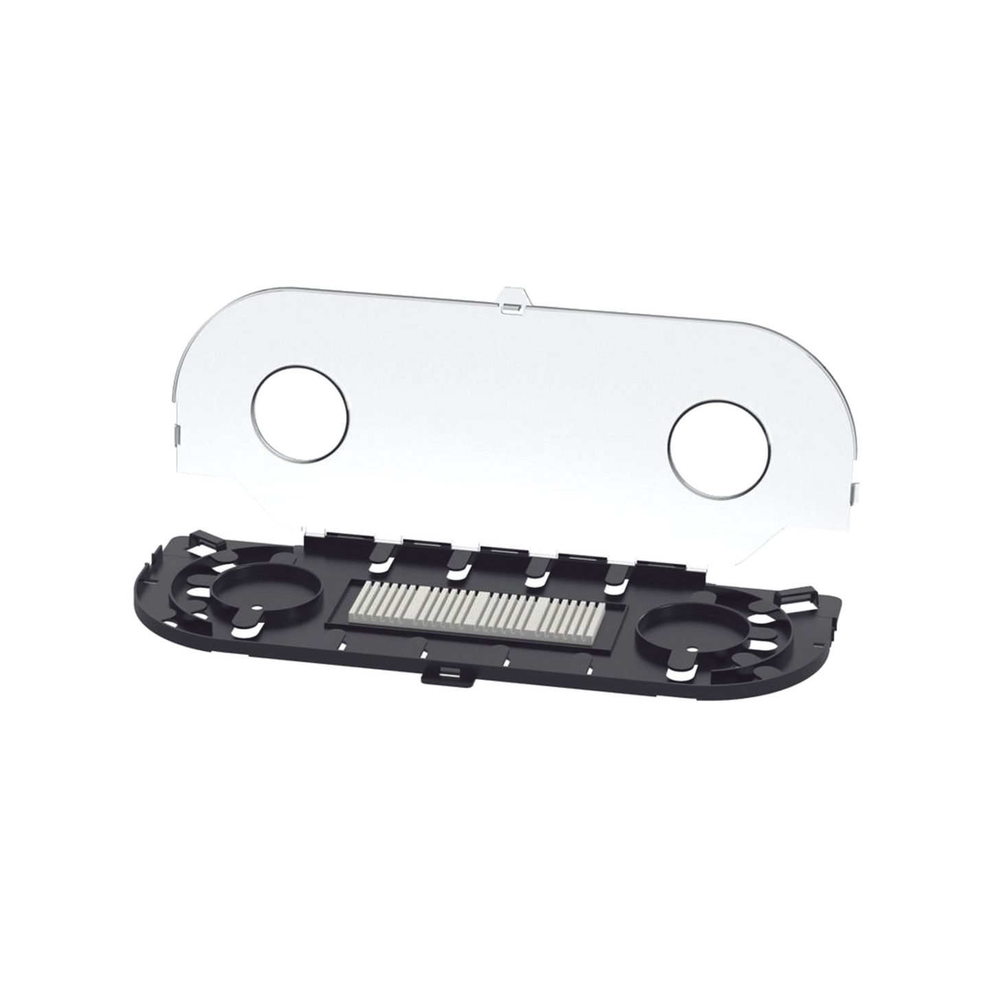 FOSMF Charola de Empalme para Fibra Óptica, Para Protección de 24 Empalmes de Fusión o Mecánicos, Compatible con los Paneles FCEU