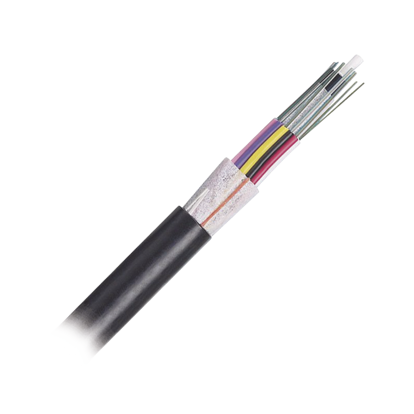 FOTNZ12 - Cable de Fibra �ptica 12 Hilos, OSP (Planta Externa), No Armada (Diel�ctrica), MDPE (Polietileno de Media Densidad), Multimodo OM4 50/125 Optimizada, Precio Por Metro
