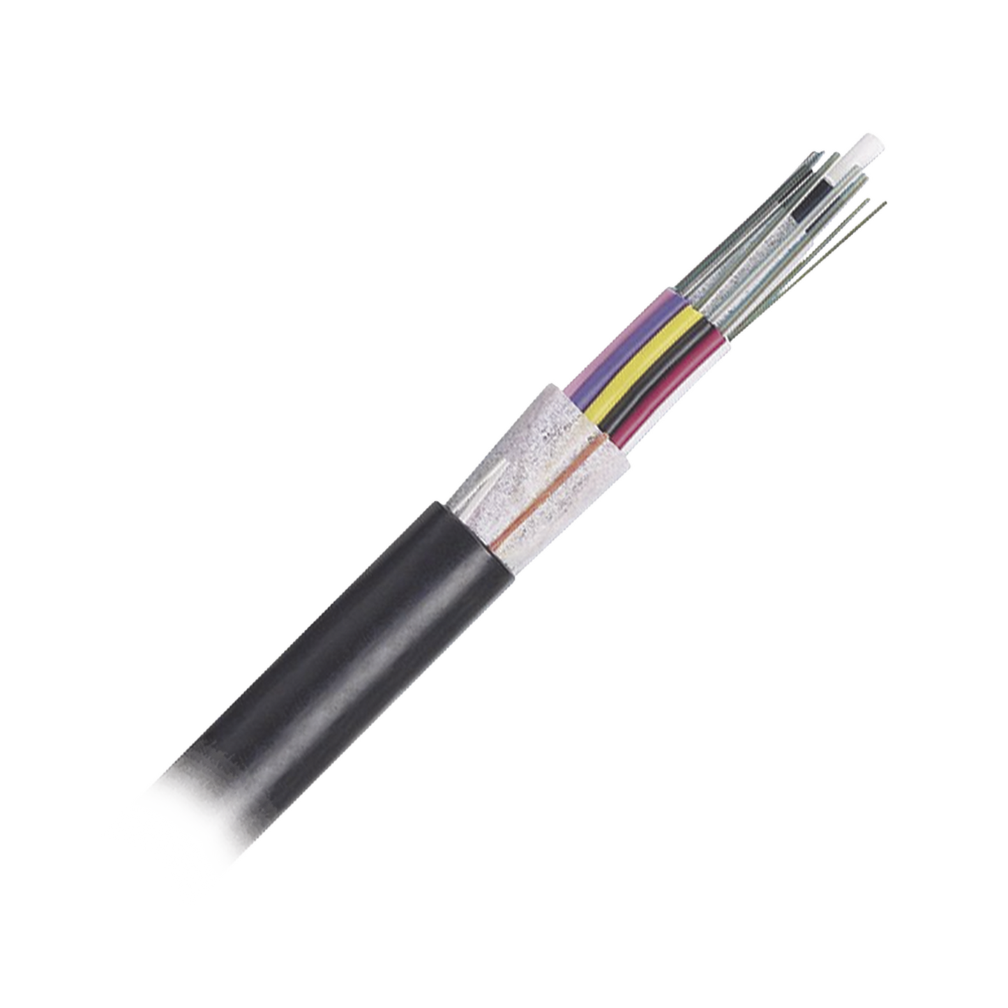 FOTNZ24 - Cable de Fibra �ptica 24 Hilos, OSP (Planta Externa), No Armada (Diel�ctrica), MDPE (Polietileno de Media Densidad), Multimodo OM4 50/125 Optimizada, Precio Por Metro