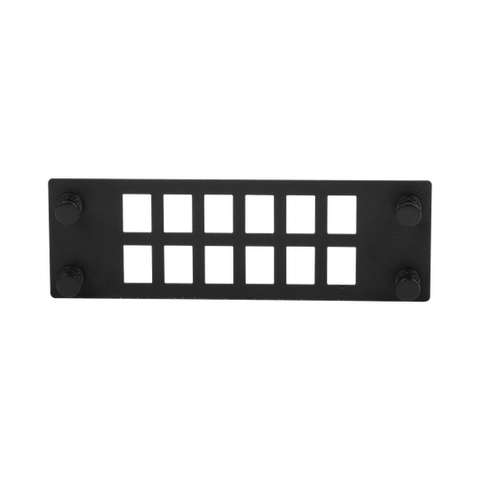 FPONEAP12 Placa Para 12 Adaptadores de Fibra Óptica, Uso con Gabinetes FPONE3 y FPONE4