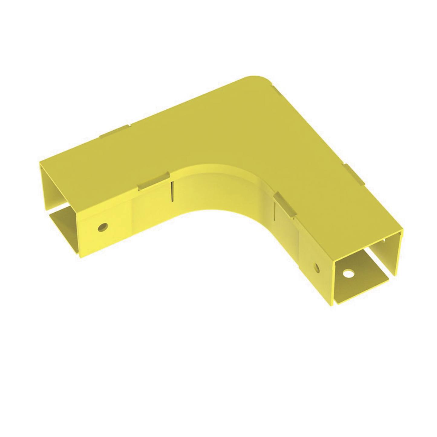 FRA2X2LYL - Ángulo Recto a 90º Horizontal con Tapa, Para Canaletas FiberRunner™ 2X2, Color Amarillo