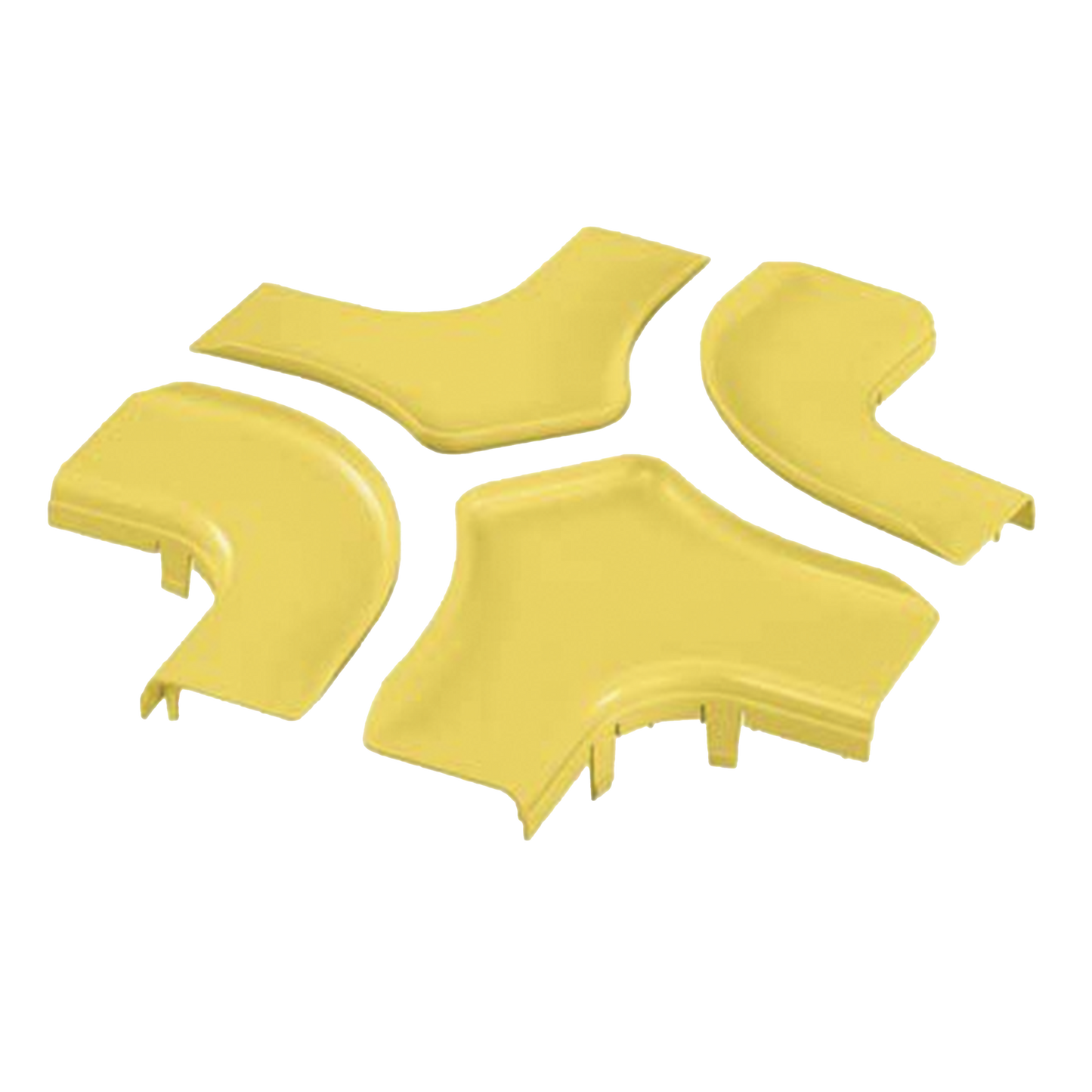 FRFWCSC6LYL - Tapa Para Accesorio de 4 Vías Horizontal FRFWC6X4LYL, Para Canaletas FiberRunner™ 6X4, Color Amarillo