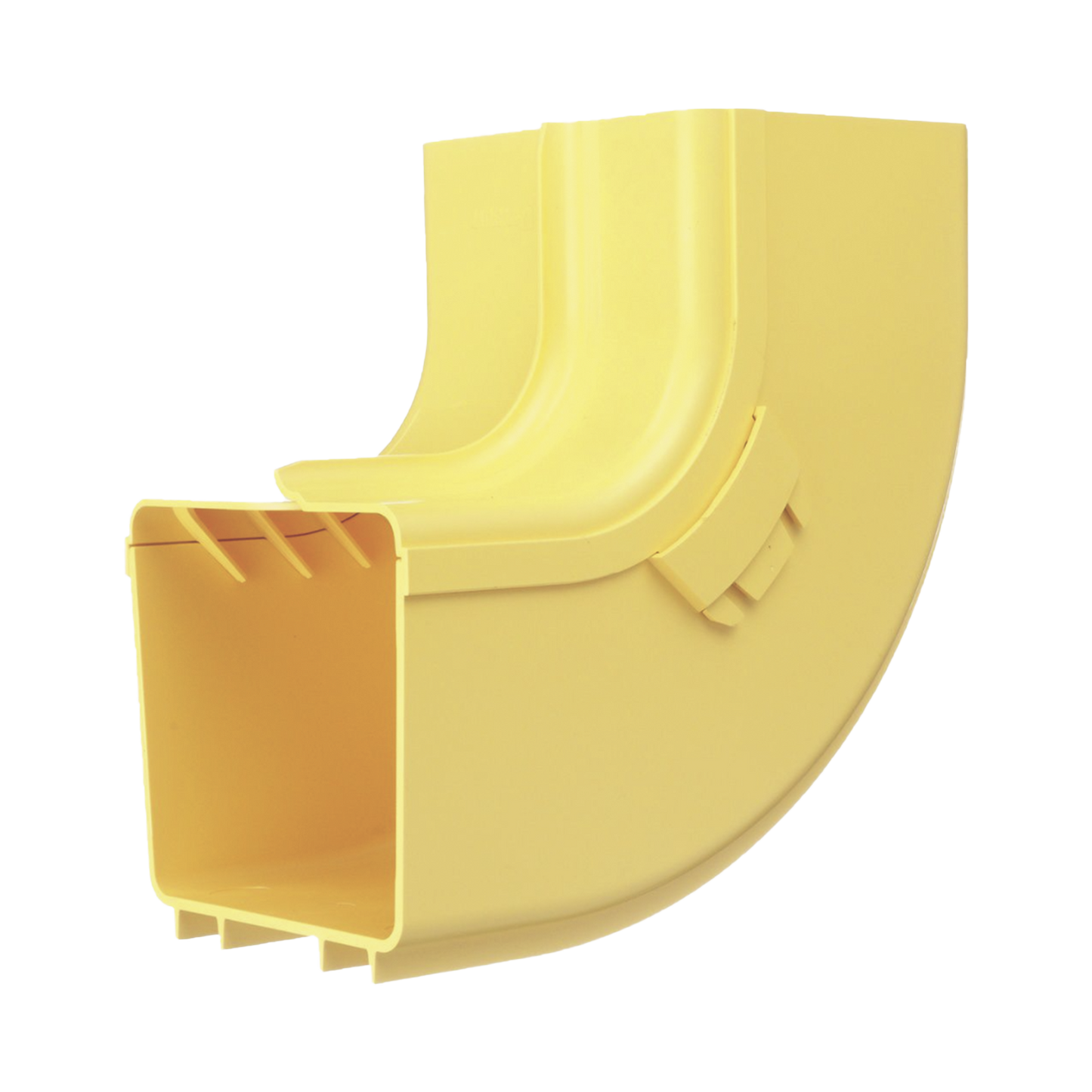 FRIVRA4X4LYL - Bajada Vertical Interior de 90º con Tapa, Para uso con Canaletas 4X4 FiberRunner™, Color Amarillo