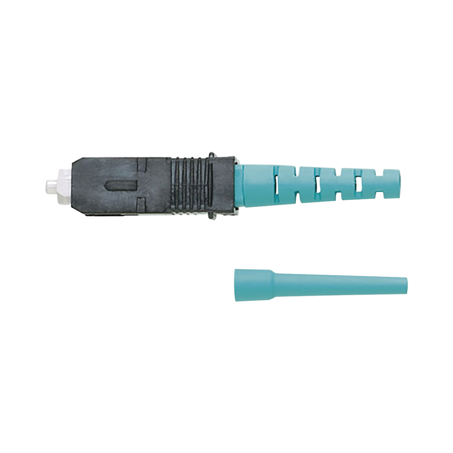 FSC2MCXAQ - Conector de Fibra �ptica SC Simplex OptiCam, Multimodo 50/125 OM3/OM4, Pre-pulido, Color Aqua