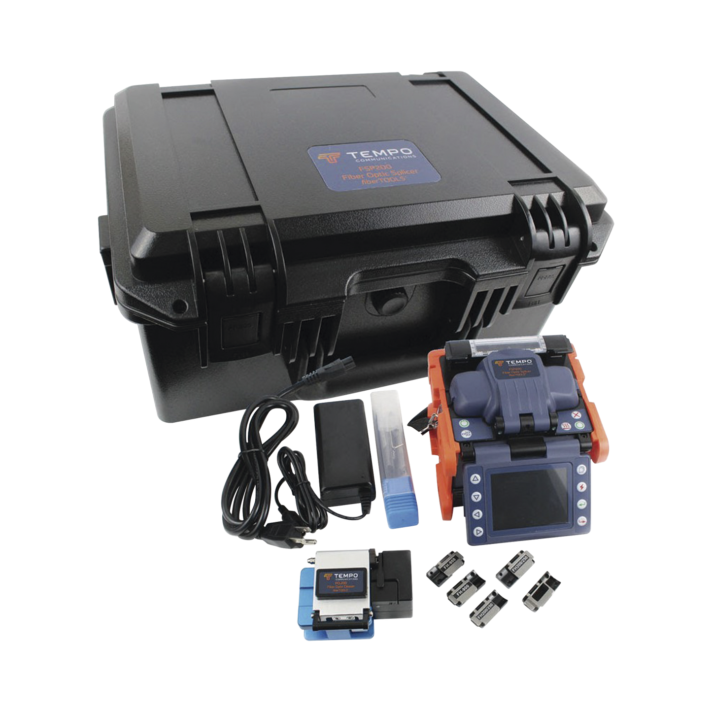 FSP200-KIT1 Fusionadora de Fibra Óptica de Alineación por Núcleo con 6 Motores con Perdida Típica (SM); 0.01 dB (MM); 0.04 dB)
